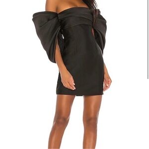Solace London Elina Black Mini Dress